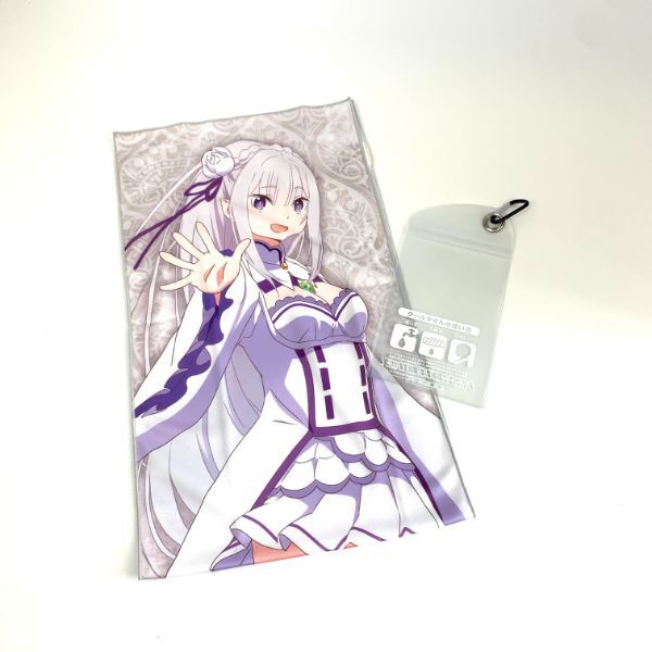 Re:ゼロ エミリア Re:ゼロから始める異世界生活　エミリア　クールタオル タオル ホワイト 　 日本製