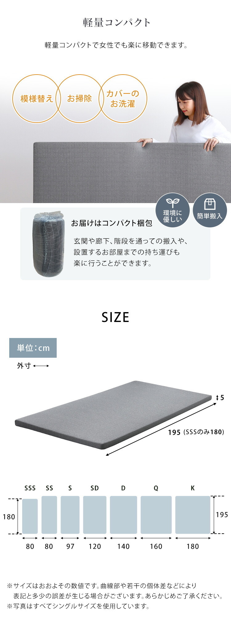 敷き布団 高反発ウレタンマットレス【Beleza5-ベレーザ・ファイブ-】(ダブル) 洗えるカバー マットレストッパー 敷布団 厚さ5cm 体分散性 硬め 省スペース 腰痛対策 アウトドア 敷きふとん しき布団 しきふとん 寝具用品 敷きマット 寝室用品