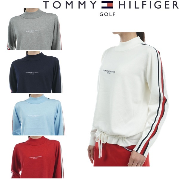 トミーヒルフィガー ゴルフ レディース トリコライン ハイネックセーター TOMMY HILFIGER GOLF THLA471 秋冬モデル お誕生日祝い お祝い 記念品 30代 40代 50代 60代 母の日 お母さん 還暦祝い 敬老の日 彼女 人気プレゼント プレゼント