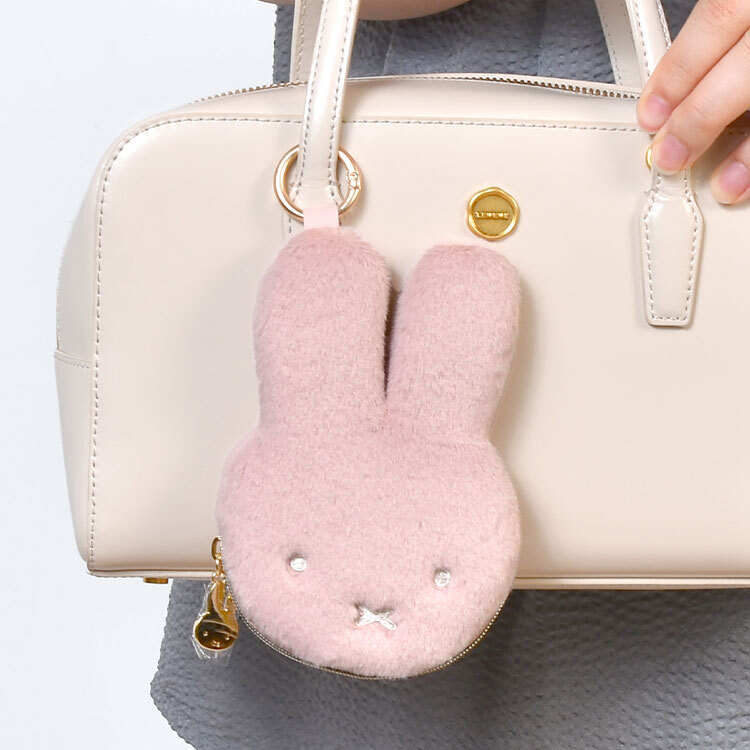 コインケース ミッフィー miffy カラビナ付き 小物入れ ミニ ポーチ 小銭入れ コイン入れ イヤホンポーチ お薬ポーチ マルチケース 小さめ かわいい おしゃれ ピンク アイボリー グリーン バッグチャーム 持ち歩き 女の子 大人 キャラクター グッズ 誕生日 ギフト プレゼント