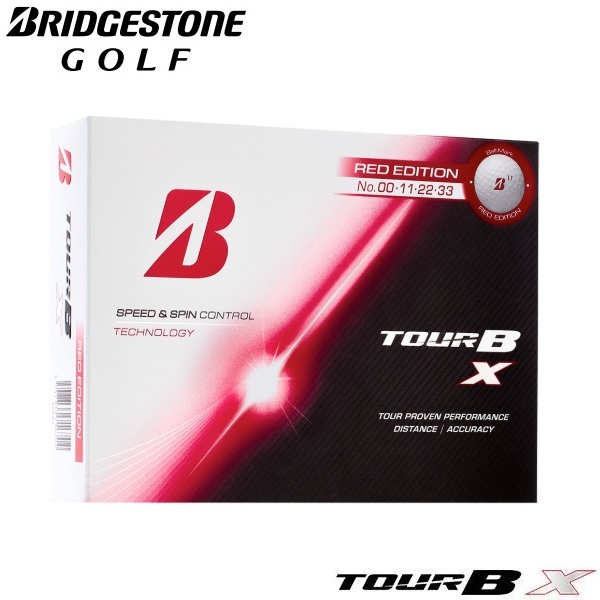 ブリヂストン ゴルフボール TOUR B X（ホワイト） RED EDITION 1ダース 12個入り 新品 ツアービーエックス 2026年発売 日本正規品 お誕生日祝い お祝い 記念品 お父さん 父の日 彼氏 男性 母の日 お母さん 彼女 女性30代 40代 50代 60代 還暦祝い 敬老の日 人気プレゼント プレゼント