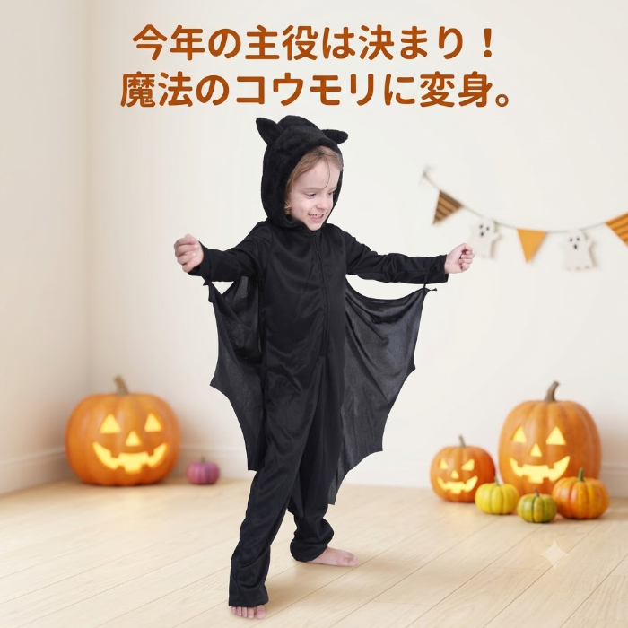 ハロウィン コウモリ 蝙蝠 ヴァンパイア 吸血鬼 子供 男の子 女の子 キッズ コスプレ コスチューム 仮装 衣装 セット パーティグッズ バットガール ヴァンパイア 吸血鬼 こうもり 衣装 ハロウィーン コスプレ 子供
