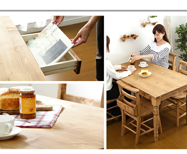 カントリーダイニング Almee-アルム- ダイニングテーブル単品 幅120cm 新生活
