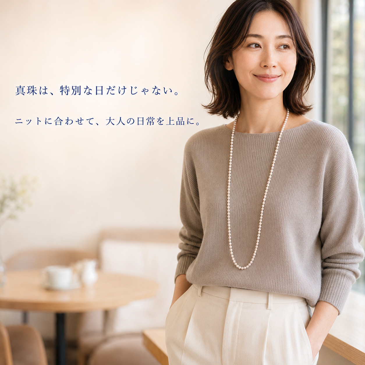 【選べる3本】あこや真珠 6mm ロングネックレス 81cm・82cm｜本真珠｜一連・二連｜フォーマル・普段使い 日本製