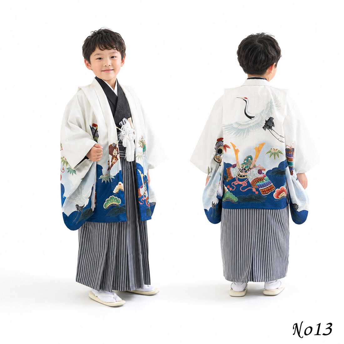 七五三 着物 男の子 5歳 袴 PO-112 購入 販売 鷹兜松 鷹 兜 男児 753 羽織袴 羽織 袴セット 男の子袴 セット 和装 レトロ 龍 子供 五歳 5才 お正月 ボーイズ