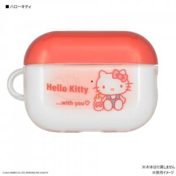 AirPods Pro 第2世代 第1世代 対応 ソフトケース ハローキティ サンリオ カバー TPU 耐衝撃 キャラクター かわいい おしゃれ イヤホンケース アクセサリー サンリオ正規ライセンス品