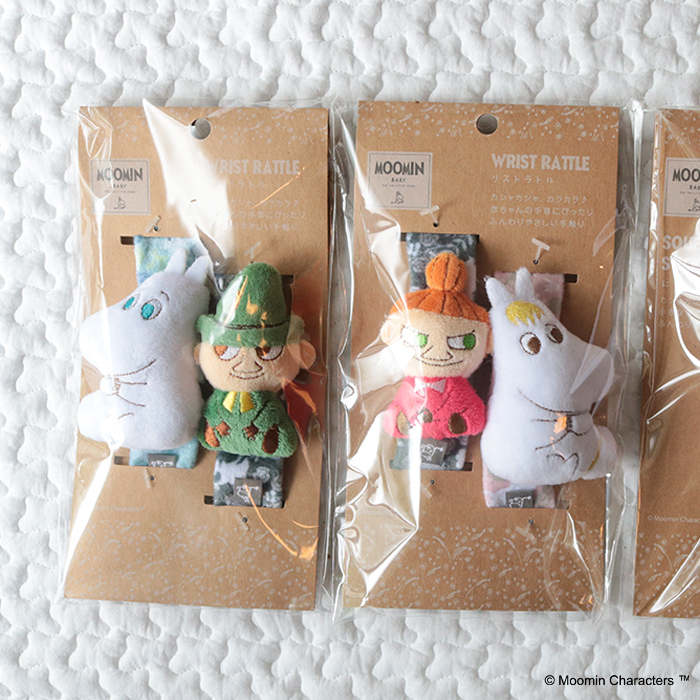 MOOMIN BABY ムーミン　リストラトル | リストラトル ラトル ガラガラ がらがら 音 布製 おもちゃ 玩具トイ ファーストトイ おでかけ お出かけ ベビーカー 取付け 0歳 6ヵ月 1歳