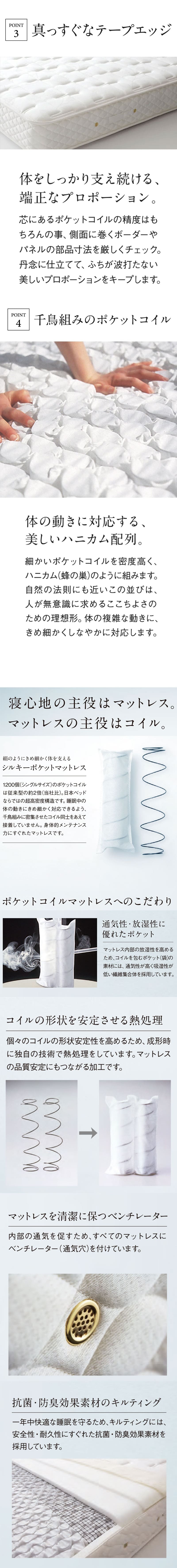 マットレス 日本 シルキーポケット silky pocketダブル 高級 高級ホテル 迎賓館 宮内 一流ホテル 正規品 ダブルマットレス ダブル マットレス単品 ソフト