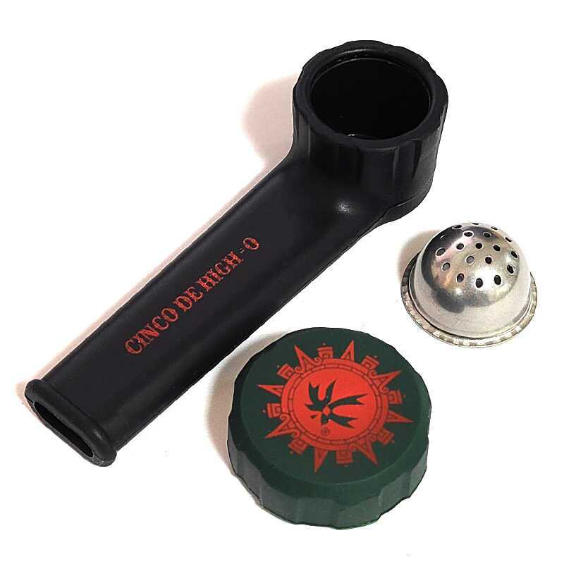 シリコンパイプ  ピースメーカー カルマ ブラック Cinco de Mayo スクリーン不要 PieceMaker Karma 小さい 持ち運び ミニ かっこいい 黒 煙草 丈夫 たばこ おしゃれ メンズ ギフト プレゼント