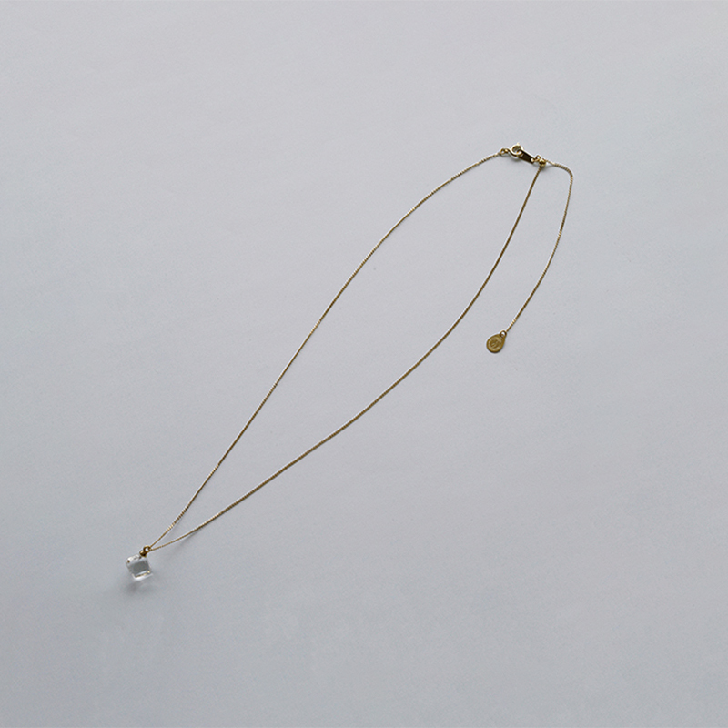 正規販売【HARIO】ハリオ ネックレス メルティキューブ HAA-MC-001N ガラス ゴールド 女性 レディース アクセサリー おしゃれ 上品 母の日 カジュアル フォーマル 誕生日