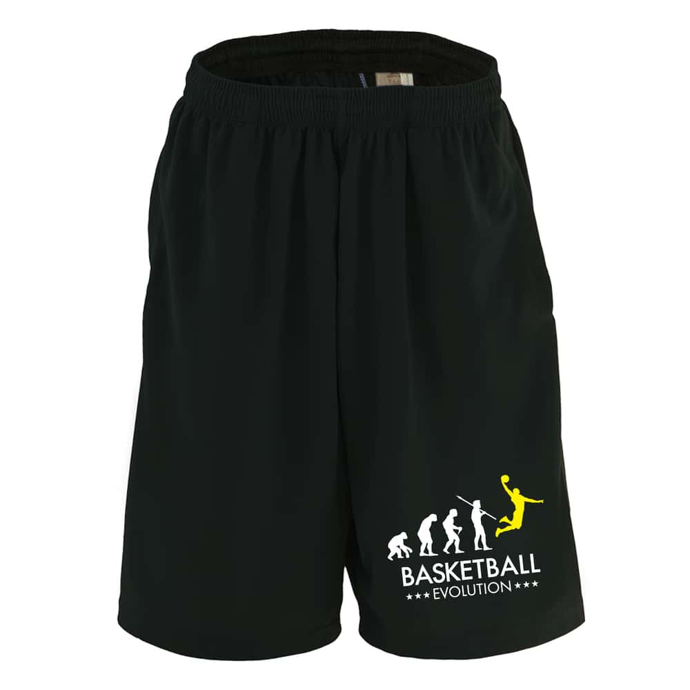 バスケ ハーフパンツ ドライ メンズ ウェア レディース ジュニア 練習着 短パン 速乾 スポーツ 名入れ おしゃれ 半スボン 文字入れ無料 「バスケットボールエボリューション」 アートワークスコウベ 【送料無料】
