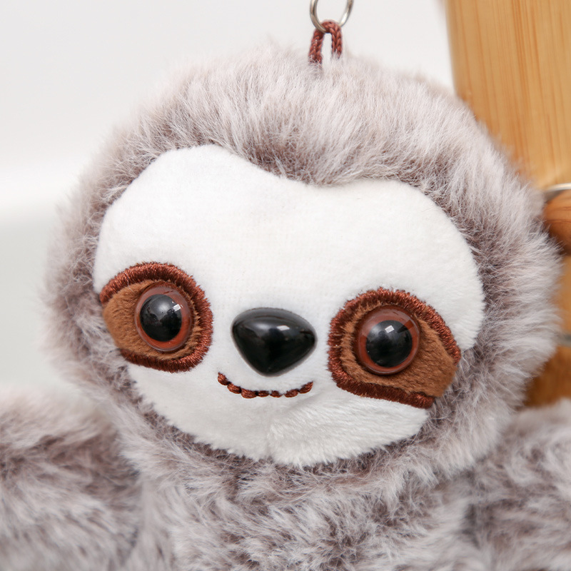 ナマケモノ ぬいぐるみ キーホルダー アニマル マスコット かわいい バッグチャーム ふわふわ 動物 飾り お出かけ 旅行 お土産 子供 プレゼント ギフト