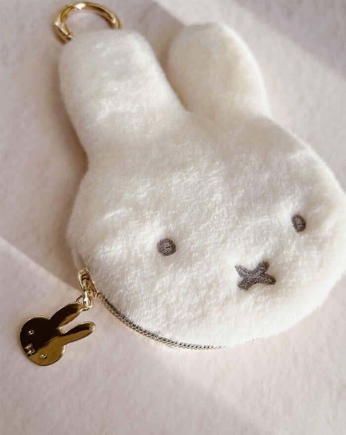 ミッフィー ファー 小銭入れ miffy フェイスシリーズ コインケース フェイス ミッフィーグッズ ミッフィー好き ミニポーチ ポーチ レディース 小物入れ 小物 プチギフト リング付き 子供 大人 ファーポーチ 女の子 プレゼント ギフト 贈り物