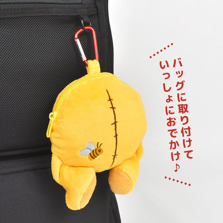 くまのプーさん スティッチ カラビナ付き ぬいぐるみ ファスナーマスコット ポーチ ディズニー キャラクター プーさん エンジェル 小物入れ ミニポーチ マスコットポーチ ぬいぐるみポーチ キーホルダー 小銭入れ イヤホンケース かわいい 学生 女子 通学 通勤 プレゼント