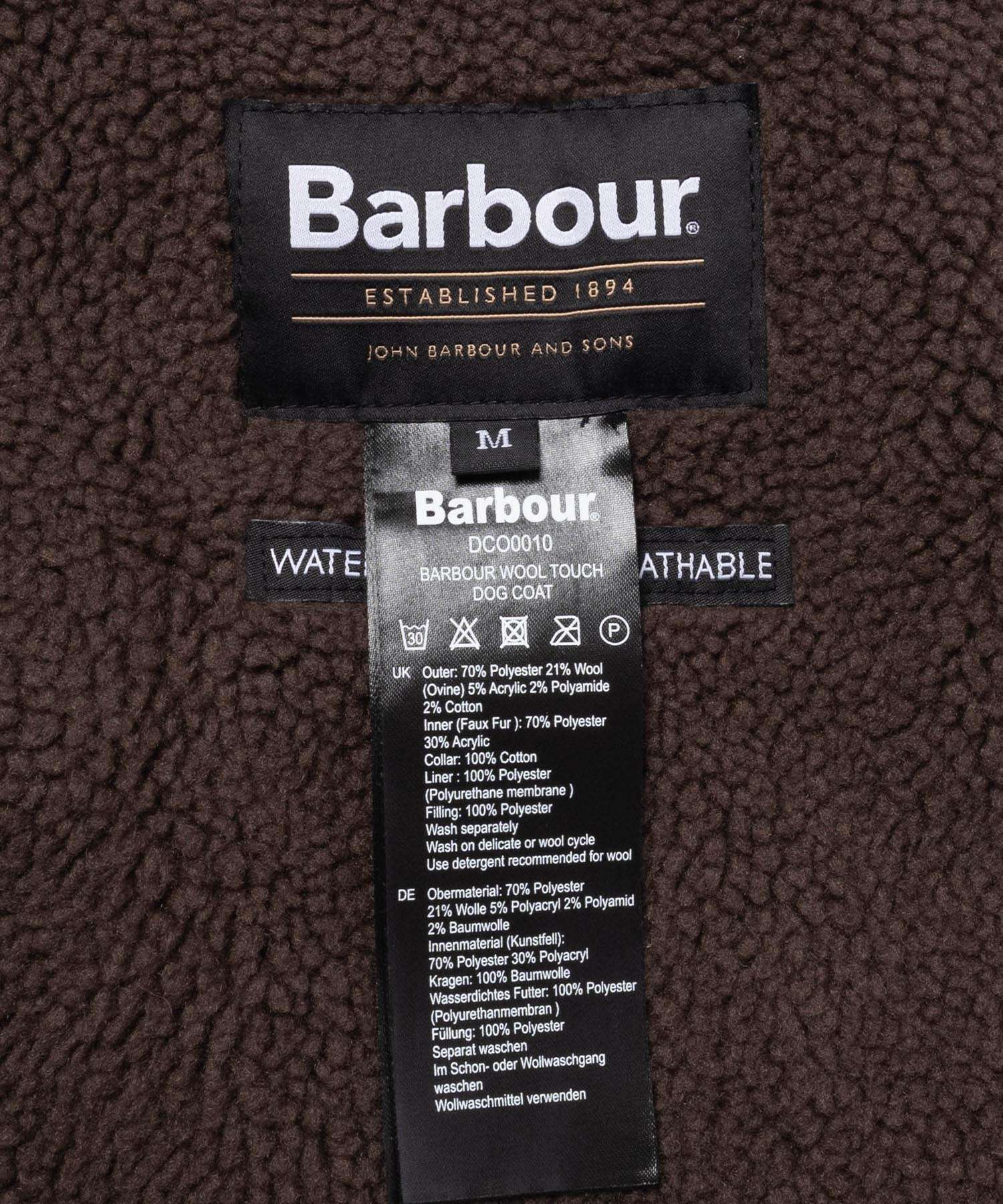 バブアー Barbour WOOL TOUCH DOG COAT ウールタッチ ドッグコート DCO0010 ドッグウェア 服 ペット用品 犬 ペット クラシックタータン