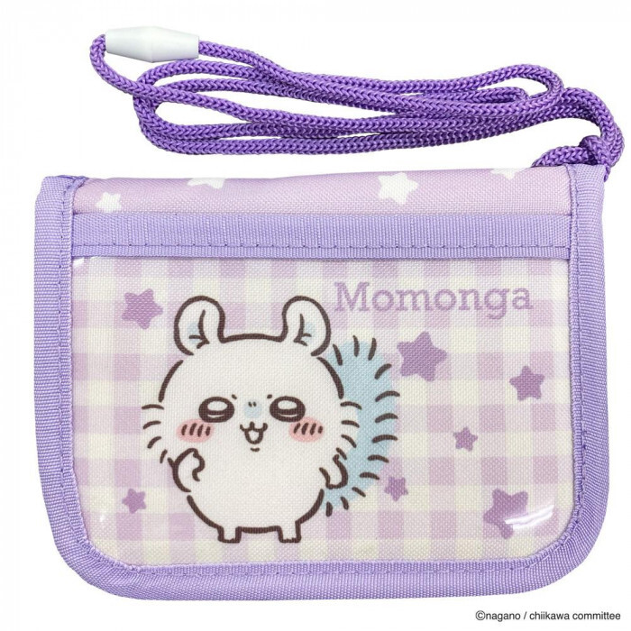 【1月20日入荷分予約受付中】 ちいかわ キッズウォレット 子供用財布 モモンガ パープル 二つ折り 財布 こども用 女の子 男の子 キャラクター グッズ 雑貨 小銭入れ カードポケット付き プレゼント ギフト