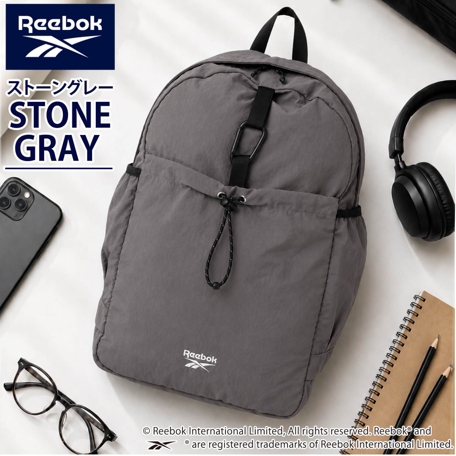 Reebok リーボック ナイロンリュック 約23L a4 軽量 軽い リュックサック  レディース メンズ ユニセックス 通学 学生 高校生 通勤 大人 カラビナ付き デイパック  ワンポイントロゴ シンプル アウトドア スポーツリュック ブランド 旅行 2026 karlas