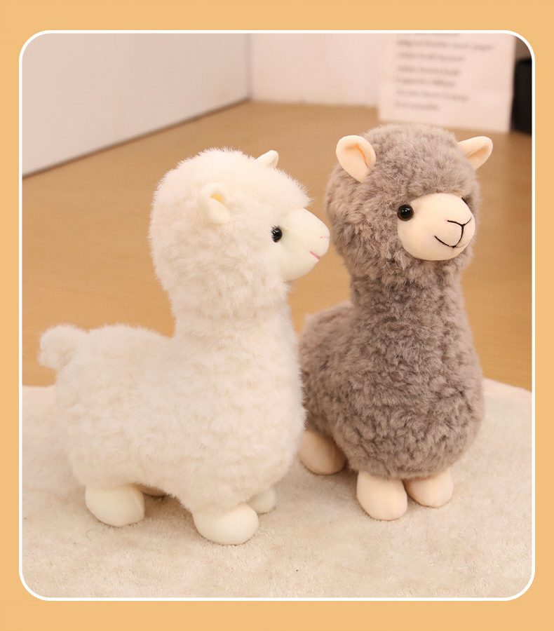 アルパカ ぬいぐるみ リアル 動物 アニマル ふわふわ かわいい 置物 インテリア 子供 おもちゃ ごっこ遊び 誕生日 プレゼント ギフト 癒し