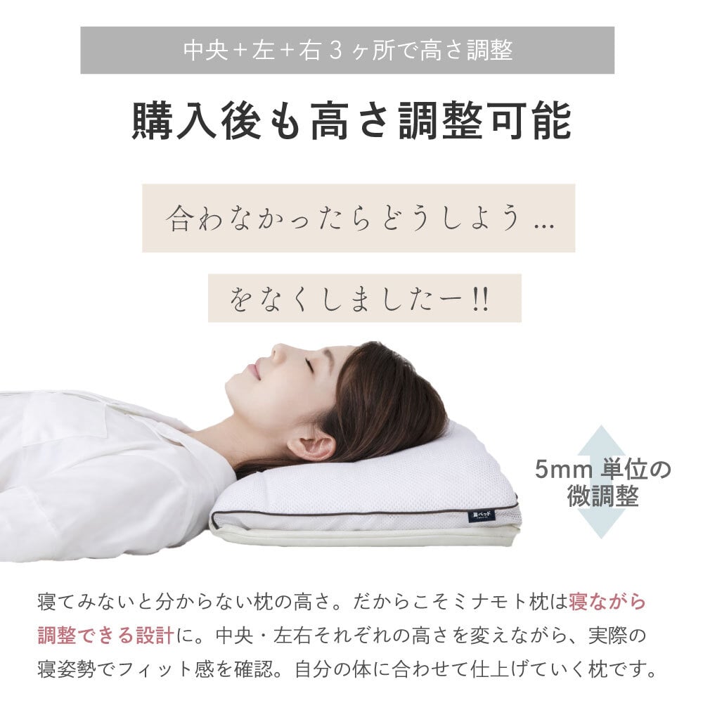 枕 日の本 コラボ商品 高調整可能 セミオーダー枕 枕 高さ調整 首こり 肩こり 横向き 寝返りしやすい まくら 6分割構造 オーダー枕のようなフィット感 日本製 高さや寝返りのしやすさなど ポリエステル ピロー 枕寝具 寝具用品 寝室用 寝室用品