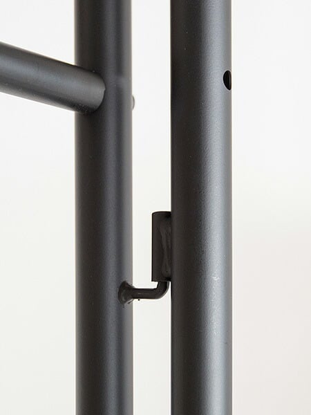 収納家具 ラック ポール ハンガー スタンド マフラー アイアン コート 洋服 帽子 鞄 ストール 掛け可変 自立 省スペース コンパクト スリム ブ ライトグレー シンプル オシャレ 北欧 CULORU クロル