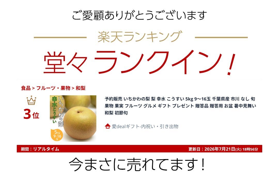 楽天ランキング受賞！ 予約販売 いちかわの梨 梨 幸水 こうすい 5kg 9～16玉 千葉県産 市川 なし 旬 果物 果実 フルーツ グルメ ギフト プレゼント 贈答品 贈答用 お盆 暑中見舞い 和梨 初節句
