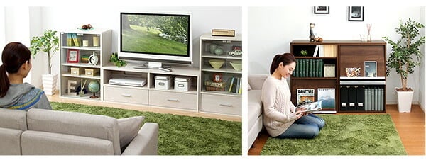 テレビ台 テレビボード 収納家具 DEALS-ディールズ- ホワイトオーク ウォルナット 収納棚 本棚 収納ラック ディスプレイラック ローボード リビングボード 北欧 カフェ シンプル ナチュラル