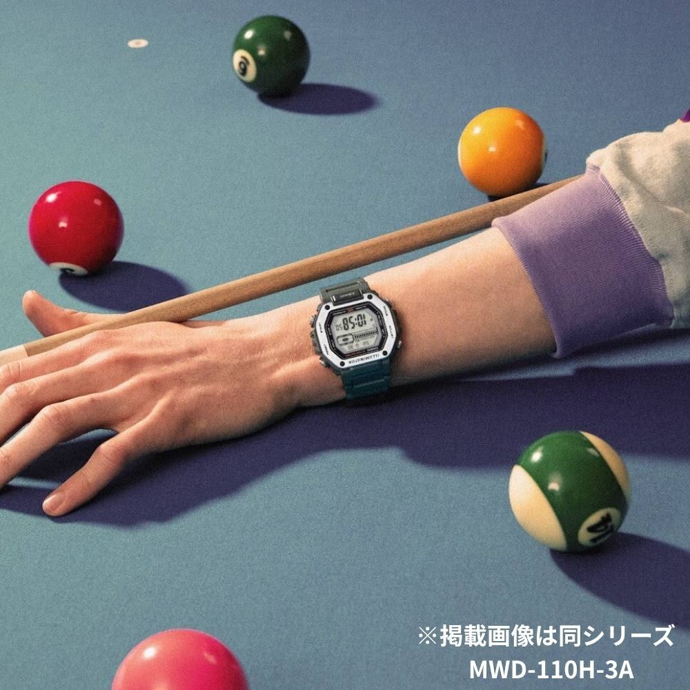 カシオ 腕時計 メンズ グレー デジタル 10年電池 防水 100m 見やすい 大画面 CASIO 海外モデル 多機能 スポーツ 作業用 日常使い プレゼント 男性 収納ケース付き ギフト 成人 卒業 入学