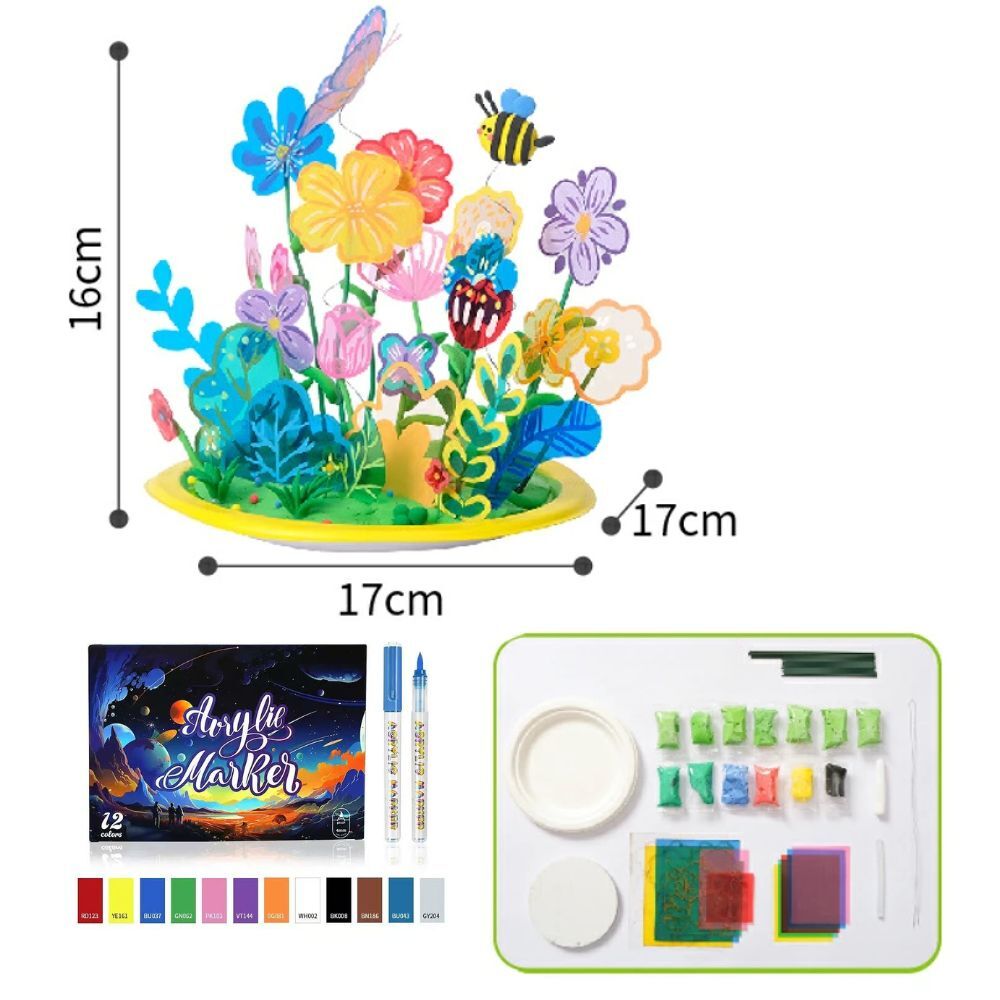 手作りセット キット ミニガーデン 透明 花 森 植物 クラフト 材料付き 子供 DIY 手芸 おうち遊び デコレーション インテリア 飾り 自由研究 誕生日 プレゼント ギフト