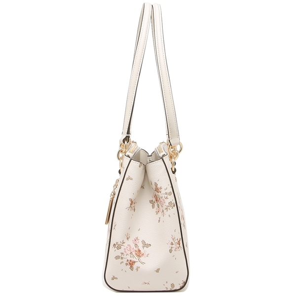 コーチ バッグ アウトレット COACH 91509 IMCAH エッタ キャリーオール ローズ ブーケ プリント レディース トートバッグ  ショルダーバッグ 花柄 チョークマルチ 白