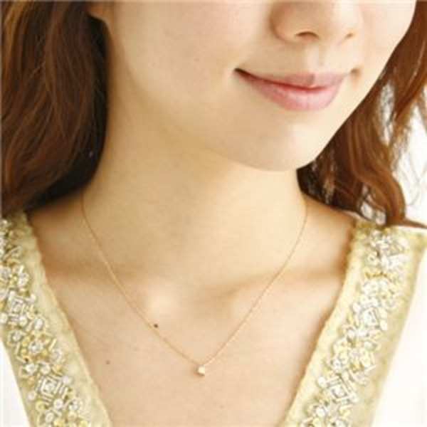ダイヤモンド ネックレス 0.15ct プリンセスカット ペンダント イエローゴールド K18 一粒ダイヤ スクエア シンプル レディース アクセサリー 記念日 誕生日 プレゼント 宝石