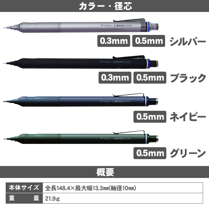 【ギフトセット】シャープペン 名入れ トンボ モノグラフファイン シルバー ブラック 0.3mm 0.5mm シャーペン シャープペンシル のし プレゼント ギフト 誕生日 男性 女性 男の子 女の子 入学 卒業 モノグラフ MONO graph fine シャープペンシル 送料無料