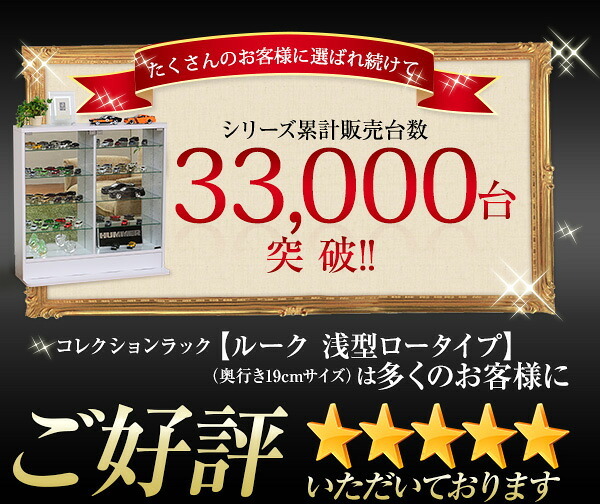 収納家具 ラック コレクション -Luke-ルーク 専用ミラー2枚セット ロータイプ用/深型・浅型共通