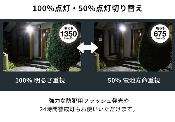 照明 ライト センサー ソーラー LED 5W×3灯 フリーアーム式 LEDソーラーセンサー 人感 人感センサー 電池交換不要 最大探知範囲 180° 8m IP44 防雨 昼 夜 省エネ 夜通し点灯 防犯 常夜灯 玄関 屋外 駐車場 防犯グッズ