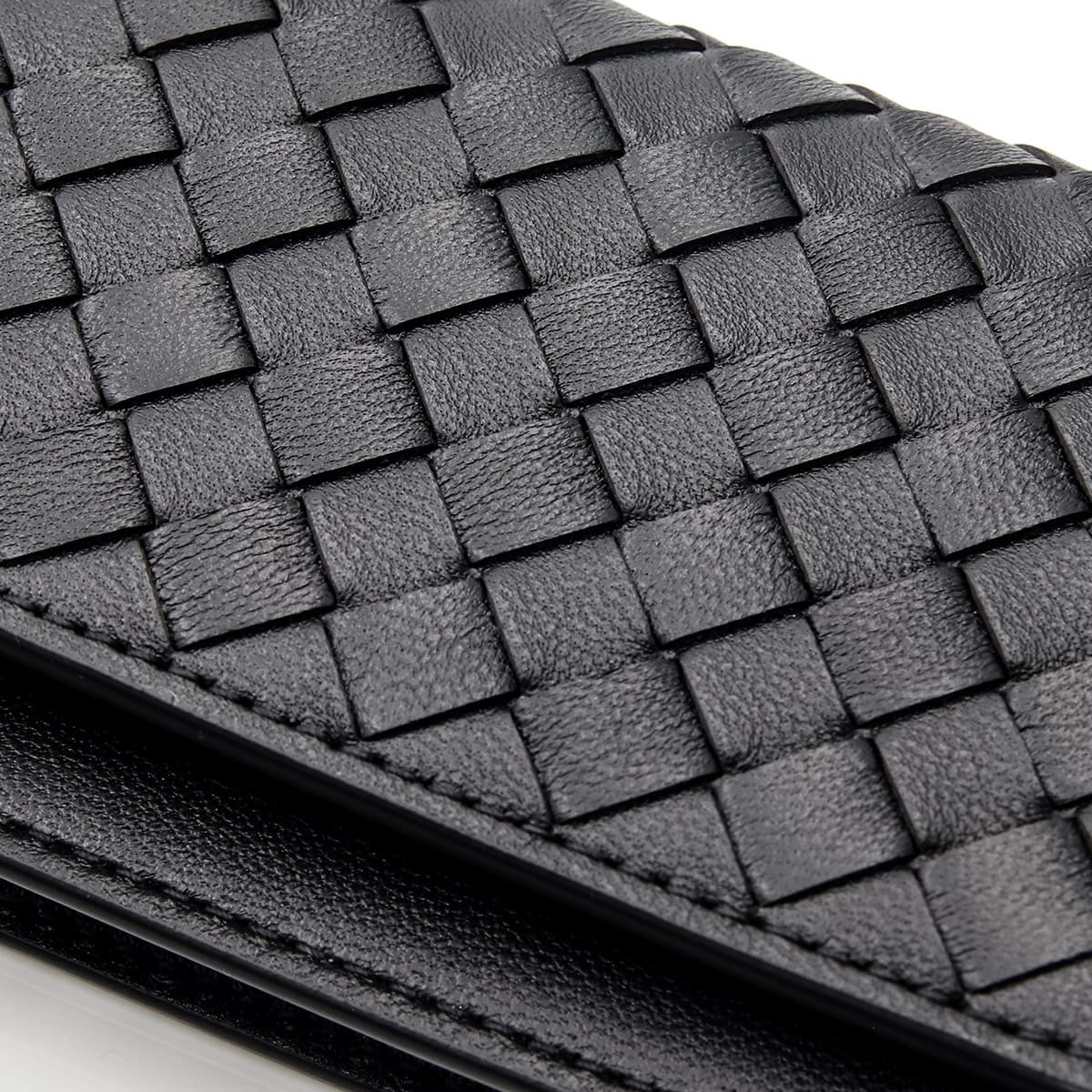 ボッテガヴェネタ 名刺入れ イントレチャート メンズ レディース カードケース BOTTEGA VENETA ブラック 黒 本革 ラムレザー 羊革 ビジネス 名刺ケース カードホルダー 174646 V3UN1 1275