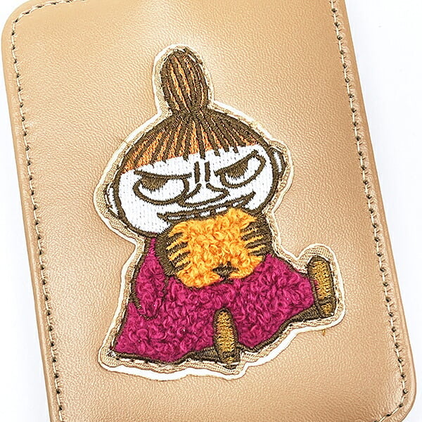 ムーミン リトルミイ サガラ刺?パスケース (ブラウン) 定期入れ MOOMIN