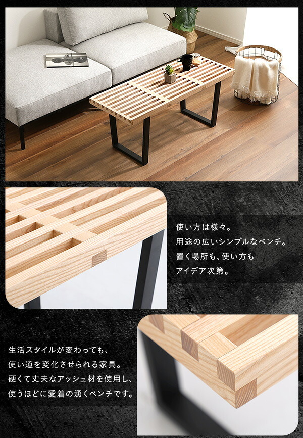 ダイニング家具 ダイニングベンチ 幅100cm 一人掛け 2人掛け ダイニングチェア カフェ風 ベンチ プラットフォームベンチ リプロダクト おしゃれ ヴィンテージ風 北欧風 耐荷重150kg 頑丈 丈夫 ベンチチェア スツール アイアン脚 奥行40cm