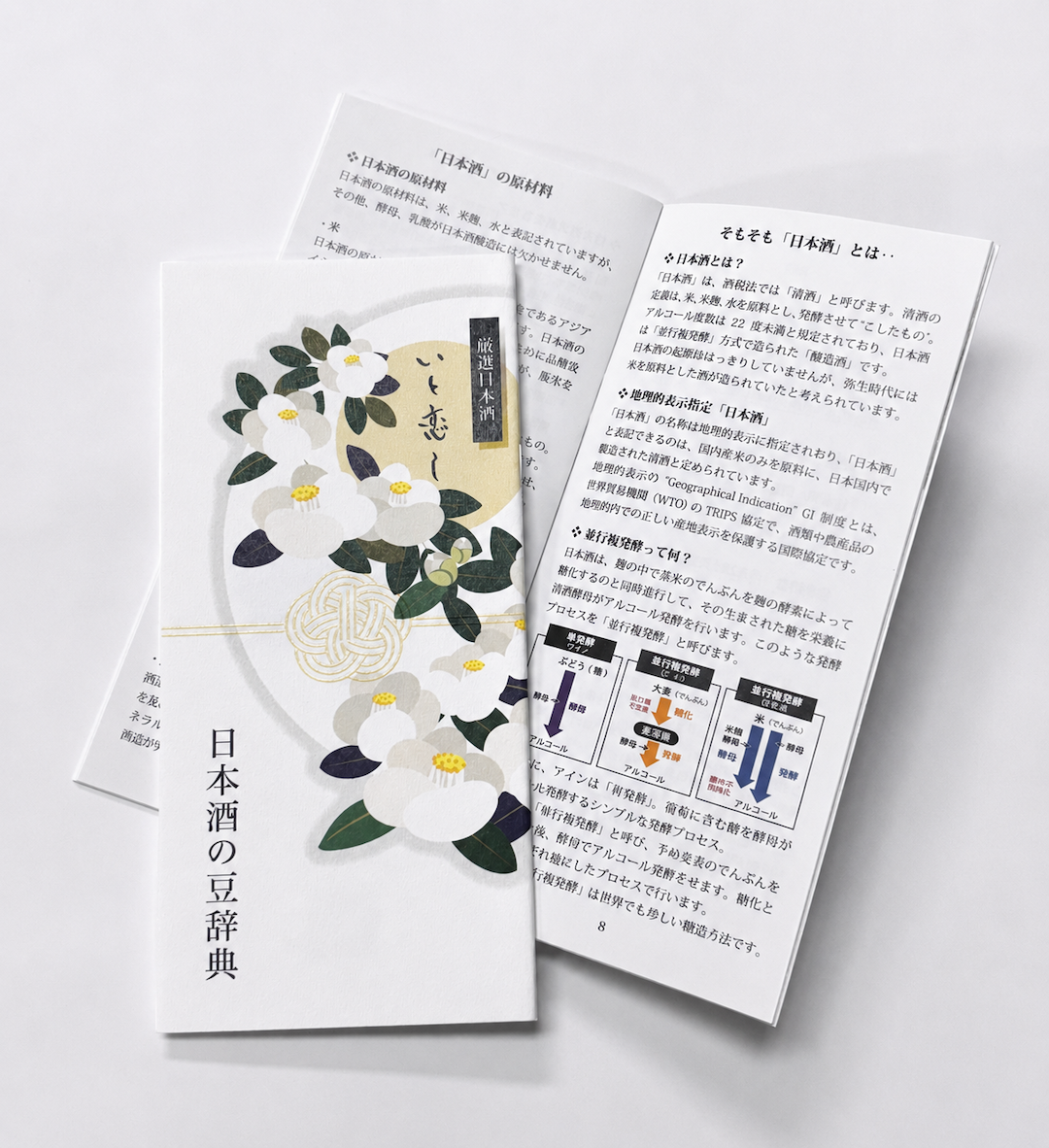 お正月・銀婚式 祝酒おすすめ No.005-12 倉本酒造 厳選日本酒「いと恋し」2本入桐箱ギフトボックス【満開赤椿・白椿】日本酒の豆辞典付き