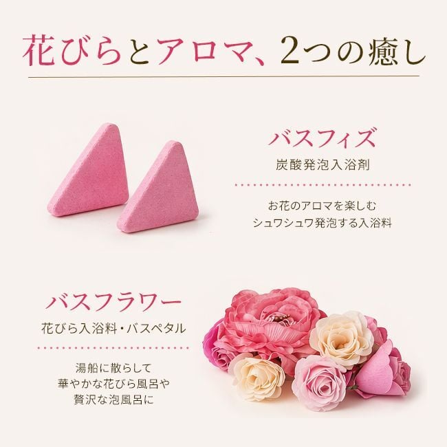 入浴剤 ギフト 【デイズインブルームBF バスフラワーギフト / バスフラワー ＆ バスフィズ】 花 入浴剤 プレゼント 女性がもらったら嬉しい 枯れないお花 花束代わり ボックス入り フラワーバス ソープフラワー お世話になりました 退職 プチギフト 送別会 お返し ご挨拶