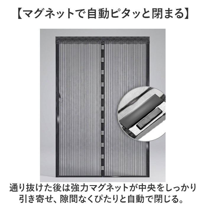 簡易網戸 通販 マグネット式 防虫ネット ドア用網戸 勝手口網戸 取り付け簡単 網戸張り替え 玄関ドア用 蚊帳カーテン 虫除けネット 面ファスナー 自然風換気対策 省エネ対策 網戸カーテン玄関用 ＤＩＹキット網戸 防虫対策