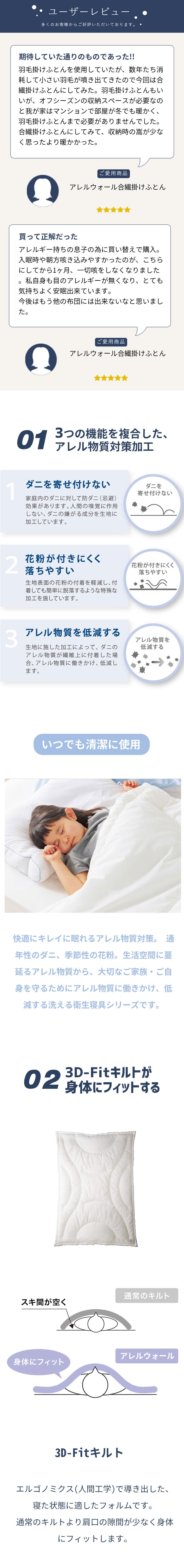 西川 布団 衛生 掛け布団 シングル 洗濯 グッドデザイン 合繊掛けふとん シングルロング150×210cm 防汚 花粉 アレル物質低減加工 肌に優しい ウォッシャブル 清潔 洗える アレルウォール アレル 抗アレル物質 子供 寝具 グッドデザイン賞 新生活