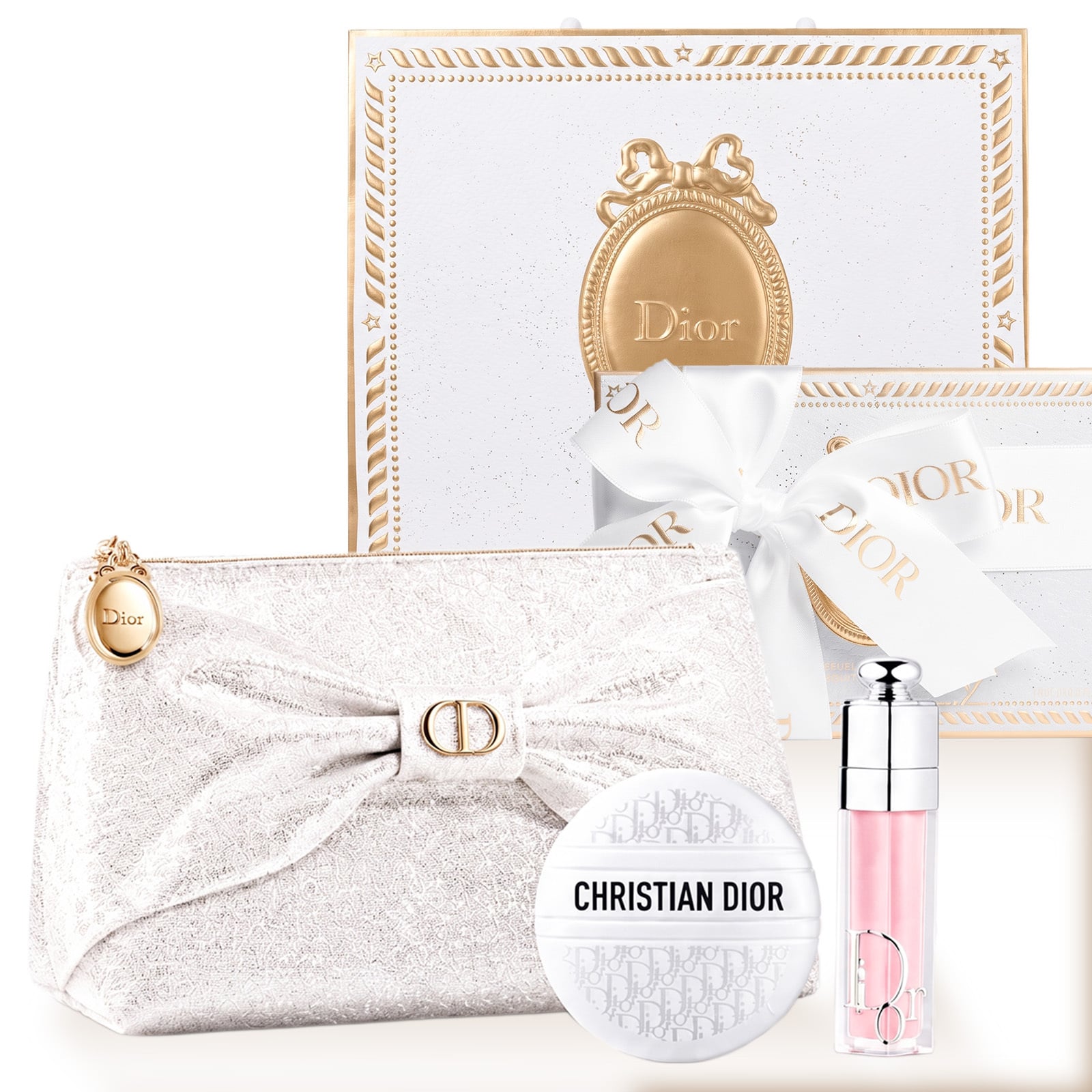 【ショッパー付き】DIOR ディオール ビューティー＆ケア セット ホリデー 2026 ル ボーム リップ マキシマイザー 001 ピンク 限定ポーチ クリスマスコフレ 誕生日 ギフト プレゼント デパコス