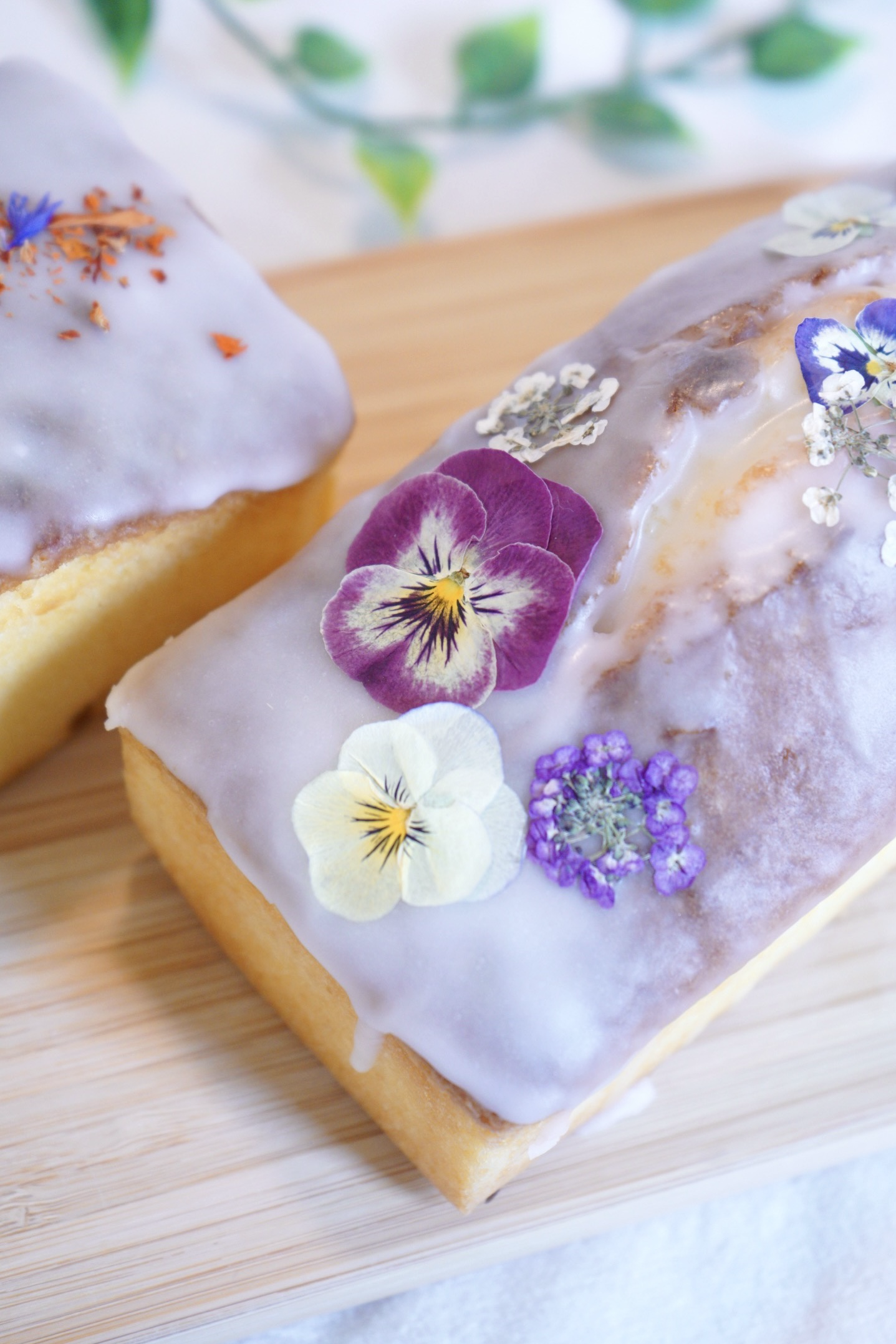 【送料無料】【食べられるお花のパウンドケーキ】　ギフト/ご褒美/プレゼント/お祝い/誕生日