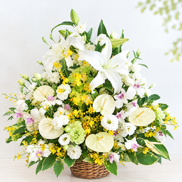 【花 お供え】【送料無料】生花アレンジメント ご希望の色合い イメージで 花屋さんの手作り フラワー 綺麗 お盆 お彼岸 北海道・沖縄・九州・四国・中国・離島への配送は不可