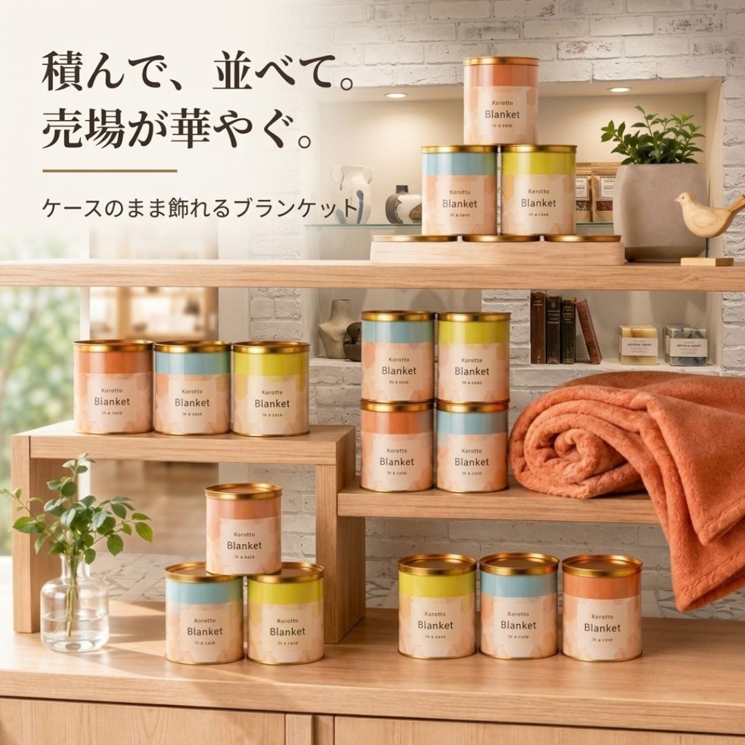 【単品販売】コロット ケース入ブランケット ひざ掛け 毛布 ブランケット 防寒 冷え対策 あったか 膝掛け コンパクト 収納 ケース付き ポーチ オフィス デスク 車内 キャンプ アウトドア ギフト プレゼント ノベルティ 景品 粗品 記念品 冬用品 冷房対策