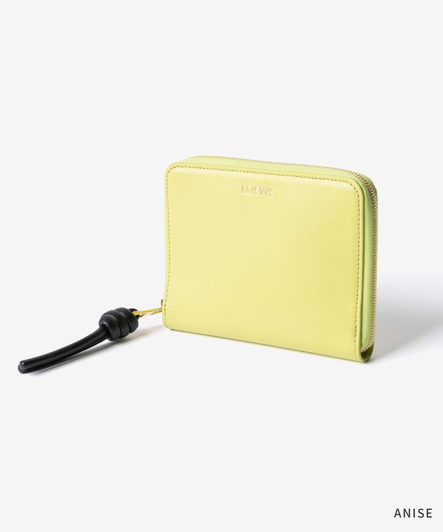 ロエベ LOEWE KNOT COMPACT ZIP AROUND WALLET IN SHINY NAPPA CALFSKIN ノット コンパクト ウォレット シャイニーナパカーフ CEM1CWZX01 二つ折り財布 ミニ財布 レディース 財布