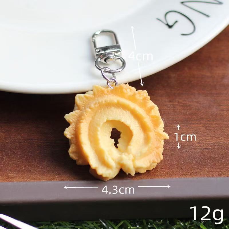 選べる2点セット クッキー キーホルダー 食品サンプル風 焼き菓子 モチーフ バッグチャーム キーチャーム かわいい おしゃれ ミニチュア プレゼント