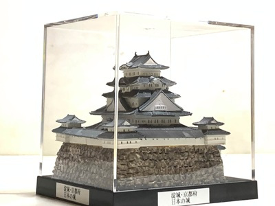 日本の城　淀城・京都府 　城コレ ケース付き  お城のジオラマ模型 プラモデル インテリア 雑貨 プレゼント 置物 お祝い おみやげ 和風 飾り リビング 玄関 オブジェ おしゃれ コレクション ミニチュア 小物【送料無料(一部地域除く)】