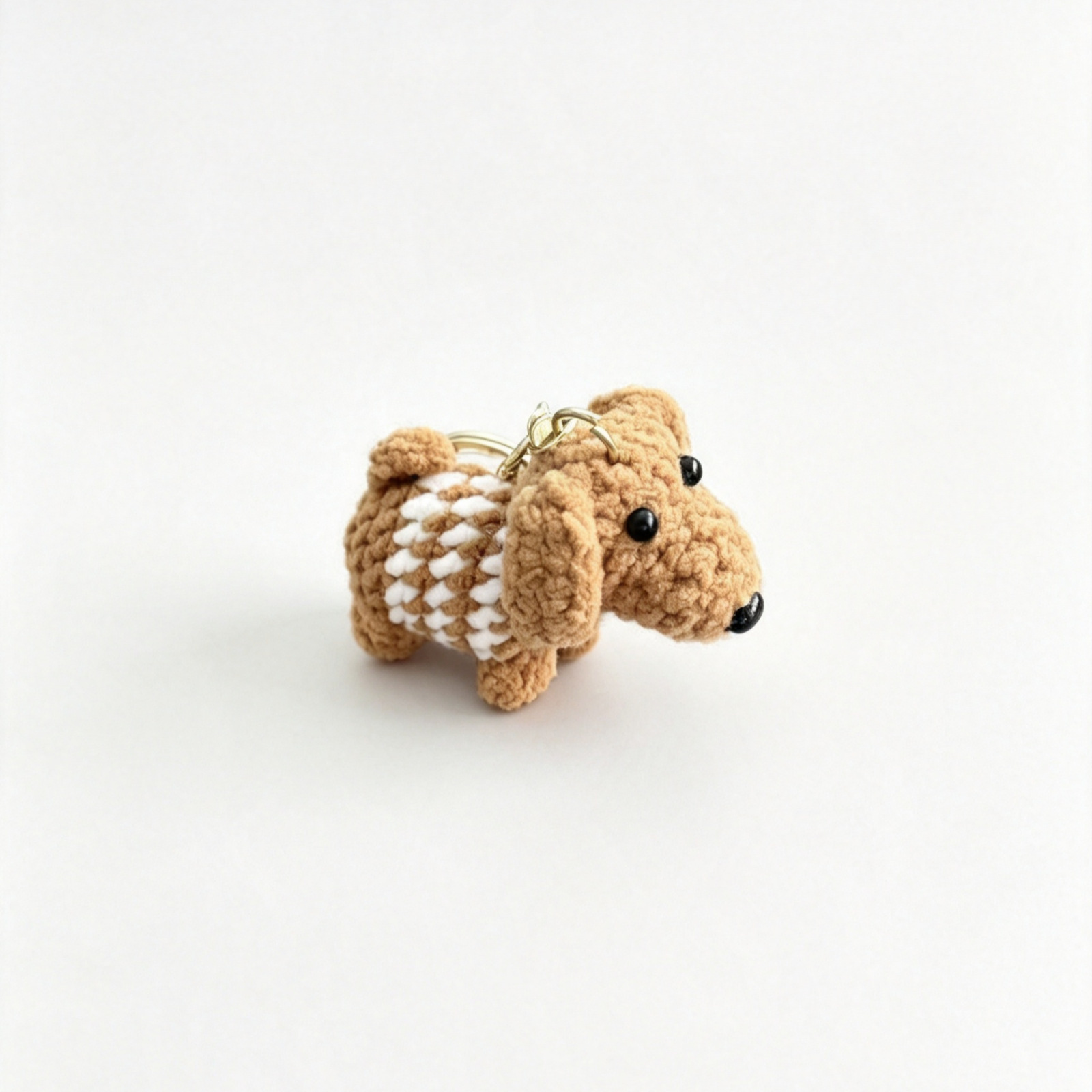 犬チャーム 毛糸 ハンドメイド風 ぬいぐるみ キーホルダー ミニわんこ バッグ飾り かわいい アクセサリー 小物 誕生日 記念日 プレゼント ギフト