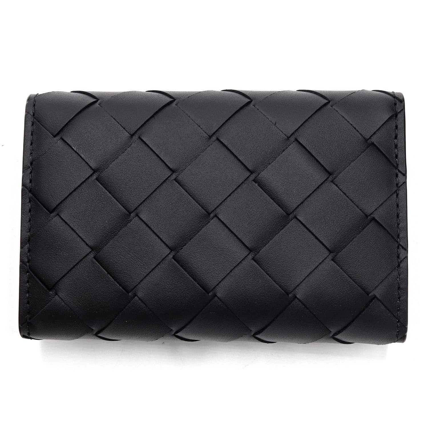ボッテガヴェネタ BOTTEGA VENETA キーケース 6連 イントレチャート ブラック 黒 メンズ レディース 本革 レザー 編み込み スナップボタン キーリング付き 鍵入れ 630336 V3US1 8803 シルバー金具