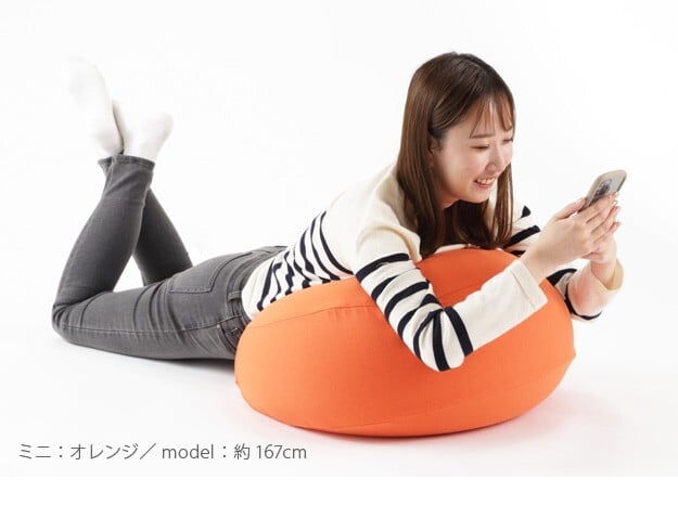 クッション 一人掛け ビーズ ビーズクッション-ピグロミニ（直径55cm） ビーズソファー 一人掛け まるい カラフル シンプル かわいい こたつ 座椅子 フィット感 洗える 日本製 一人暮らし テレワーク リモート 在宅